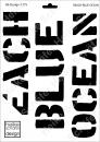 Schablone-Stencil A4 249-1775 - beach-blue-ocean